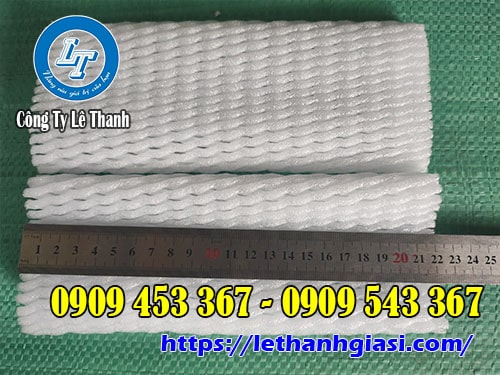 Lưới xốp bọc dưa lưới chiều dài 22cm Lưới xốp bọc dưa lưới