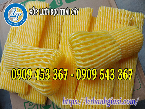 Xốp lưới bọc trái cây màu vàng Xốp lưới bọc trái cây