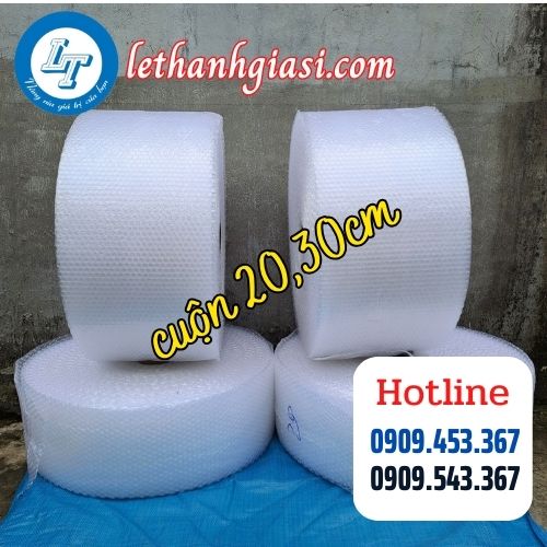 xốp nổ bóng khí cuộn ngắn 20cm xốp nổ bóng khí cuộn ngắn 20cm