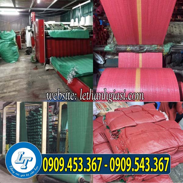 Xưởng sản xuất bao tải dứa màu đỏ Xưởng sản xuất bao tải dứa màu đỏ