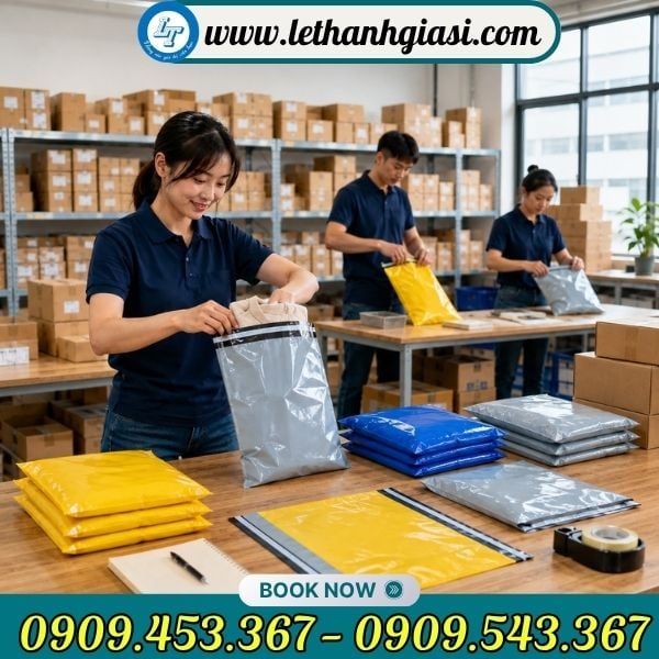 Túi niêm phong đóng hàng tại xưởng Túi niêm phong đóng hàng tại xưởng