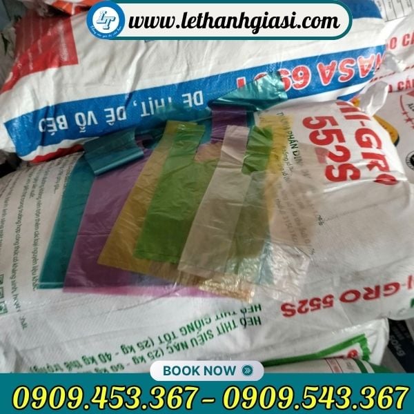 Túi bóng mỡ màu hàng chợ