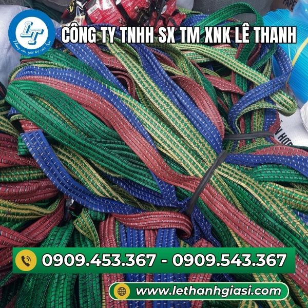 Dây ràng thun dẹt 2.5cm, có móc thép Dây ràng thun dẹt 2.5cm, có móc thép