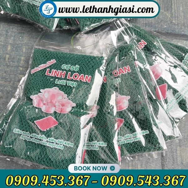 Lưới nhựa rửa chén màu xanh Lưới nhựa rửa chén màu xanh