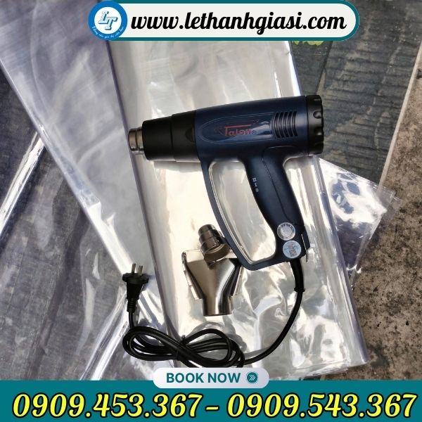 Màng co và máy thổi nóng gói giỏ quà tết Màng co gói giỏ quà tết