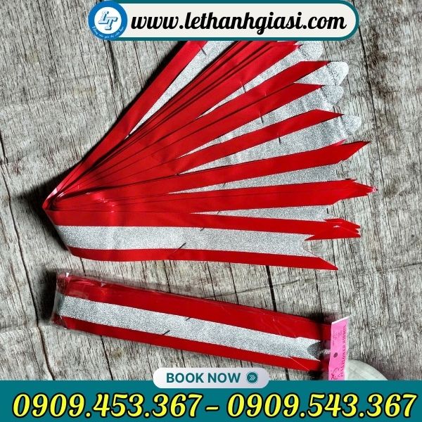 Nơ rút gói giỏ quà sang trọng Nơ rút gói quà