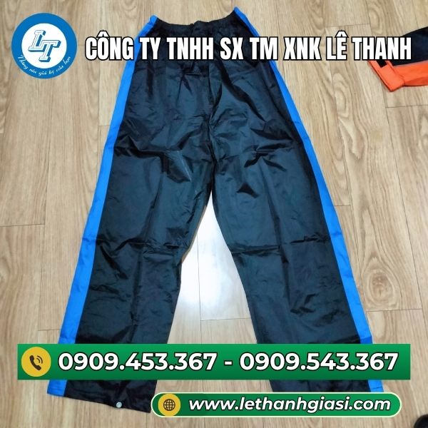Quần đi mưa lưng chun co giãn mặc thoải mái Quần đi mưa lưng chun