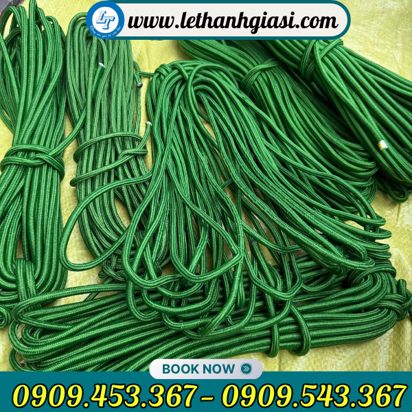 Dây dù tròn xanh giá sỉ HCM Dây dù tròn xanh giá sỉ HCM