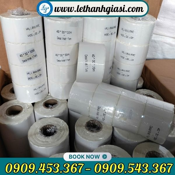 Decal nhiệt 1 tem Decal nhiệt 1 tem