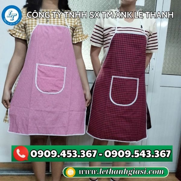 Tạp dề caro phục vụ chuyên nghiệp Tạp dề caro phục vụ chuyên nghiệp