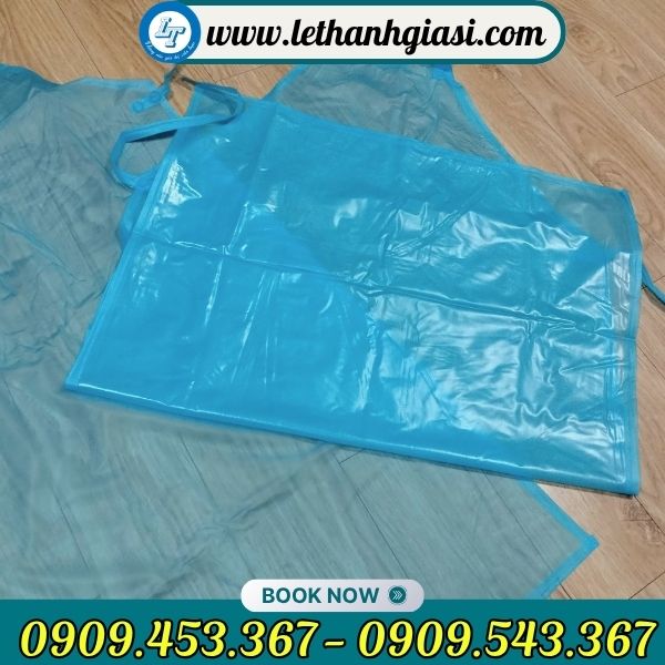 Tạp dề nhựa dẻo xanh Tạp dề nhựa dẻo xanh