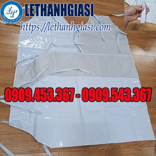 Tạp dề nhựa trắng trong Tạp dề nhựa trắng trong