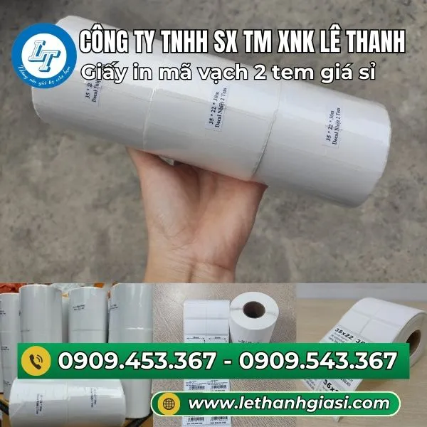 GIẤY IN MÃ VẠCH 2 TEM