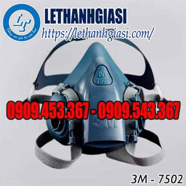 MẶT NẠ PHÒNG CHỐNG KHÍ ĐỘC 3M - 7502