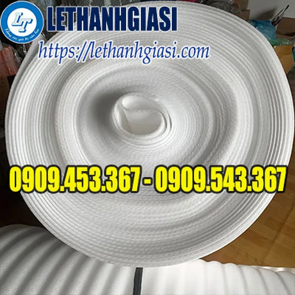 CUỘN XỐP PE FOAM MÀU TRẮNG