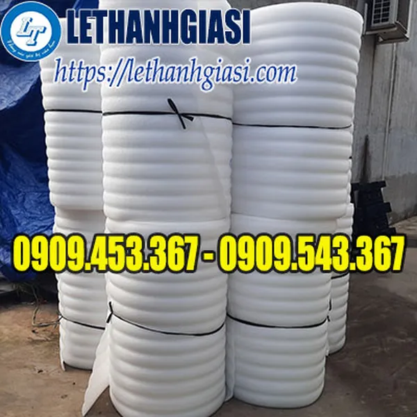 CUỘN XỐP PE FOAM MÀU TRẮNG