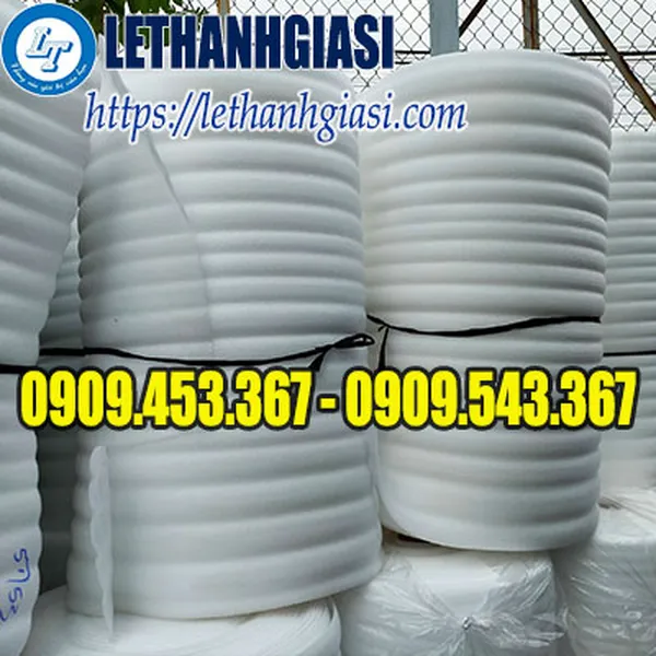 CUỘN XỐP PE FOAM MÀU TRẮNG