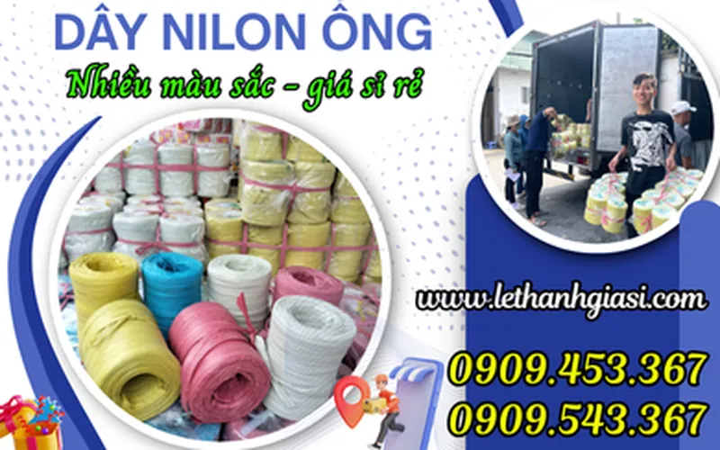 MUA DÂY NILON ỐNG NHIỀU MÀU GIÁ SỈ RẺ HCM