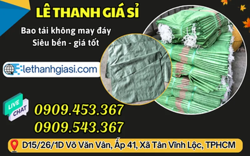 CUNG CẤP SỈ BAO TẢI CẮT SẴN, KHÔNG MAY ĐÁY GIÁ TỐT