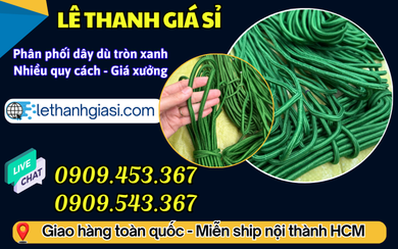 Dây Dù Tròn Xanh Dùng Để Làm Gì? Địa Chỉ Mua Sỉ Giá Tốt