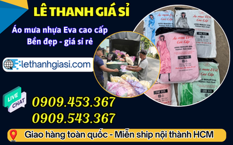 Áo Mưa Tiện Lợi Nhựa EVA Cao Cấp Giá Sỉ