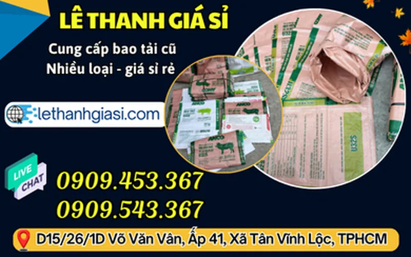 Điểm bỏ sỉ bao tải cám cũ 25kg giá cực rẻ