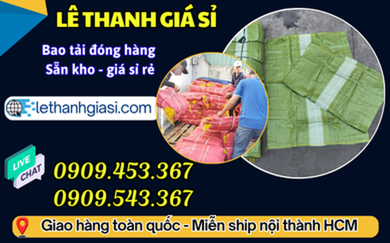 Nguồn cung bao tải đóng hàng size lớn giá sỉ rẻ