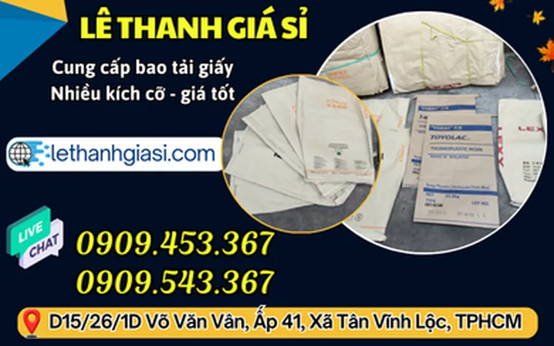 Bán sỉ bao tải giấy đã qua sử dụng giá rẻ