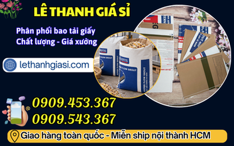 Cung Cấp Bao Tải Giấy 5kg Tráng Màng Opp Giá Sỉ