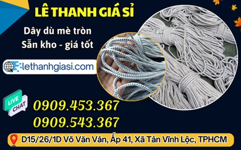 Báo giá sỉ dây dù mè tại HCM