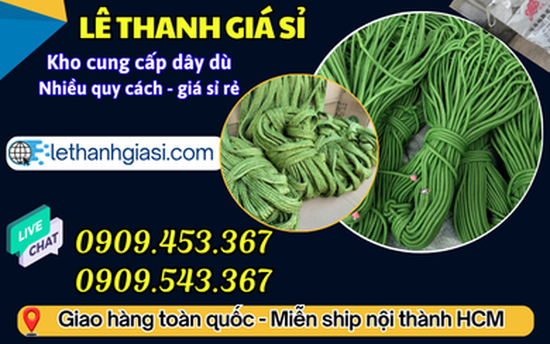 Xưởng Dây Dù Tròn Và Dẹt Bán Sỉ Giá Rẻ Tại TPHCM