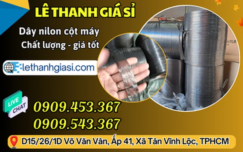 DÂY NILON QUẤN MÁY ĐEN 2KG GIÁ SỈ