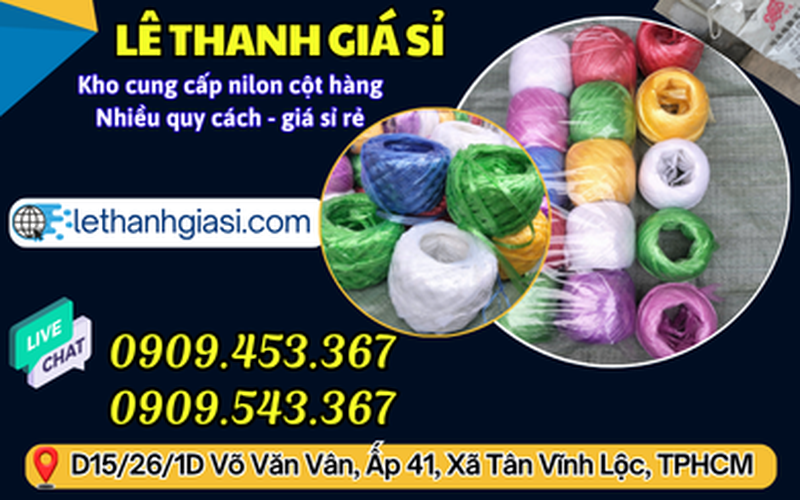 Dây Nilon Nem Cuộn Màu Đẹp Giá Sỉ Tại Tp.HCM