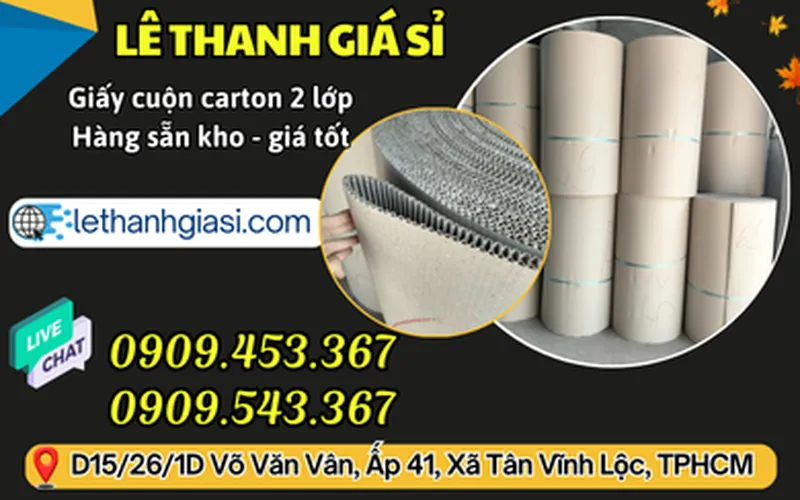 ĐẠI LÝ GIẤY CUỘN CARTON KHỔ 1M2 GIÁ SỈ RẺ
