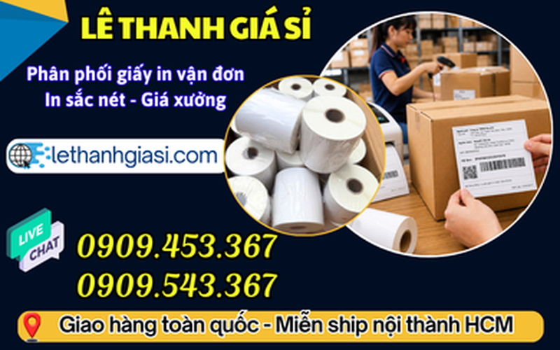 Tem In Vận Đơn 150x100 Giá Sỉ Tại TP.HCM