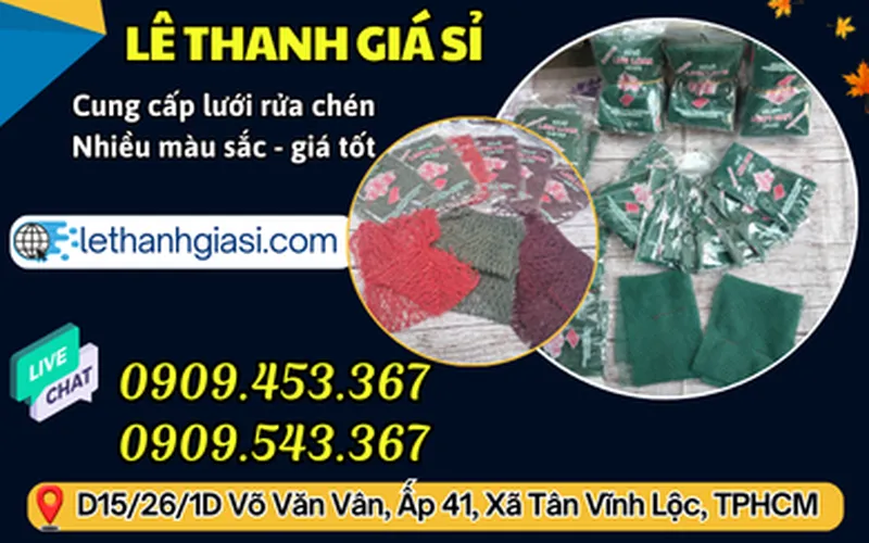 Bỏ sỉ miếng lưới rửa chén nhiều màu giá rẻ