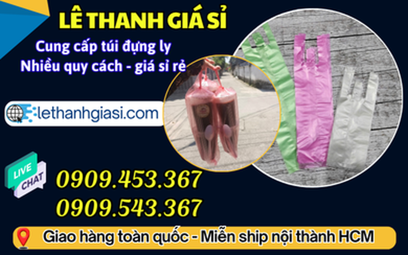 Bán Sỉ Túi Đựng 1 Ly 2 Ly 3 Ly Xếp Chồng Giá Rẻ