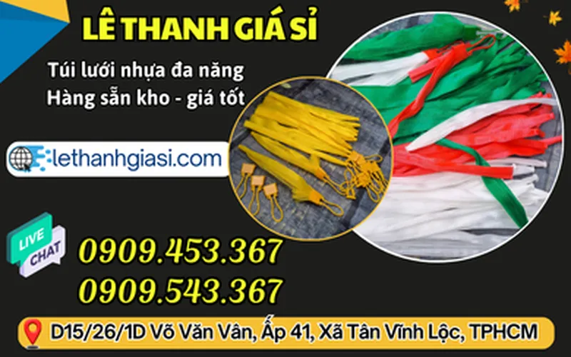 TÚI LƯỚI NHỰA ĐỰNG HÀNH, TỎI, BÁNH KẸO GIÁ SỈ