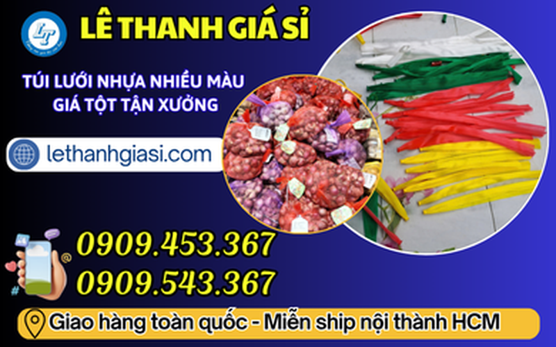 Túi Lưới Nhựa Nhiều Kích Thước Giá Sỉ Cắt Theo Yêu Cầu