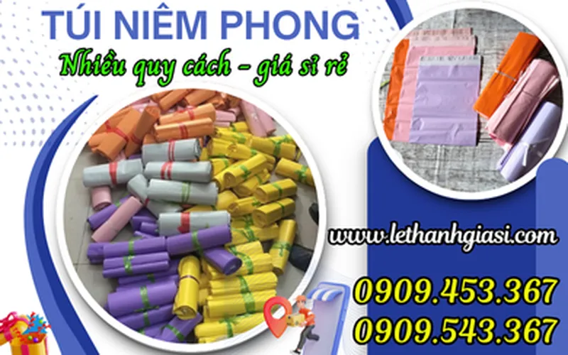 NƠI LẤY SỈ TÚI NIÊM PHONG GÓI HÀNG ONLINE NHIỀU MÀU GIÁ RẺ