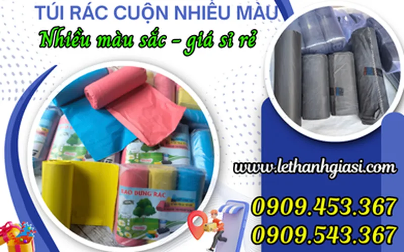 NHẬP SỈ TÚI RÁC CUỘN MÀU NHIỀU SIZE GIÁ RẺ ƯU ĐÃI TẬN GỐC