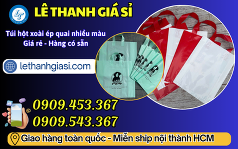 Phân phối túi hột xoài ép quai giá sỉ giao hàng toàn quốc
