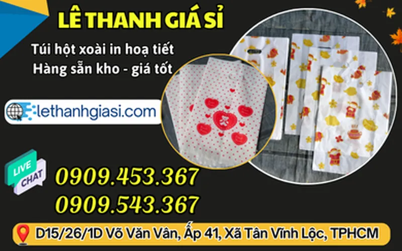 TÚI HỘT XOÀI HD IN SẴN GIÁ SỈ RẺ, HÀNG SẴN KHO SỐ LƯỢNG LỚN