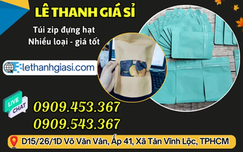 TÚI ZIP ĐỰNG HẠT NHIỀU MẪU KÍN KHÍ - GIÁ SỈ TẬN KHO