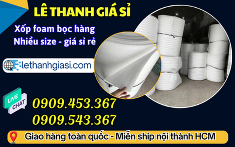 Địa điểm mua màng xốp foam bọc hàng giá rẻ