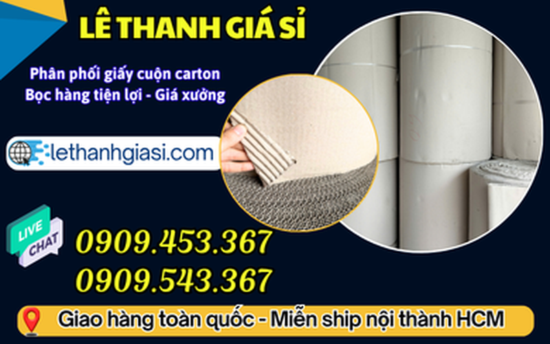 Nơi Cung Cấp Giấy Cuộn Carton Gói Hàng Giá Sỉ Tại HCM