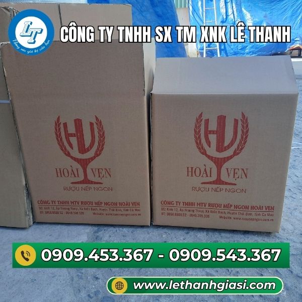 Thùng carton 3 lớp in theo yêu cầu Thùng carton 3 lớp
