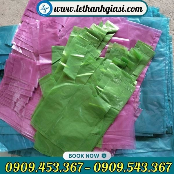 Túi bóng mỡ màu hàng chợ Túi bóng mỡ màu hàng chợ