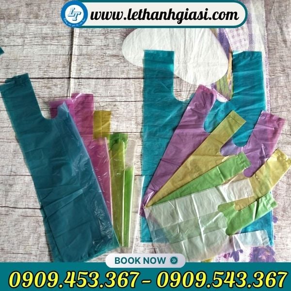 Túi bóng mỡ màu hàng chợ