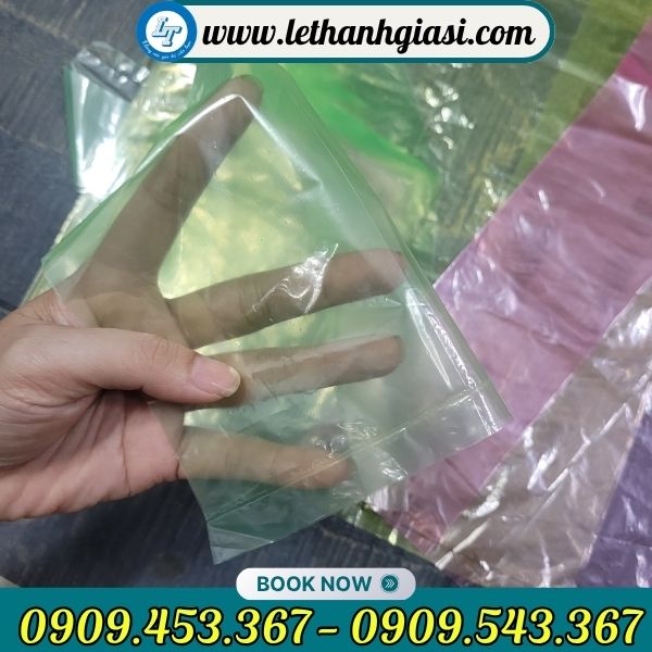 Túi bóng mỡ màu trơn Túi bóng mỡ màu hàng chợ